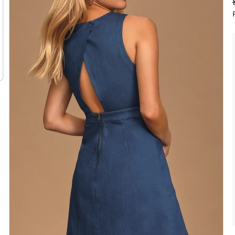 That's Jean-ius Blue Chambray dress